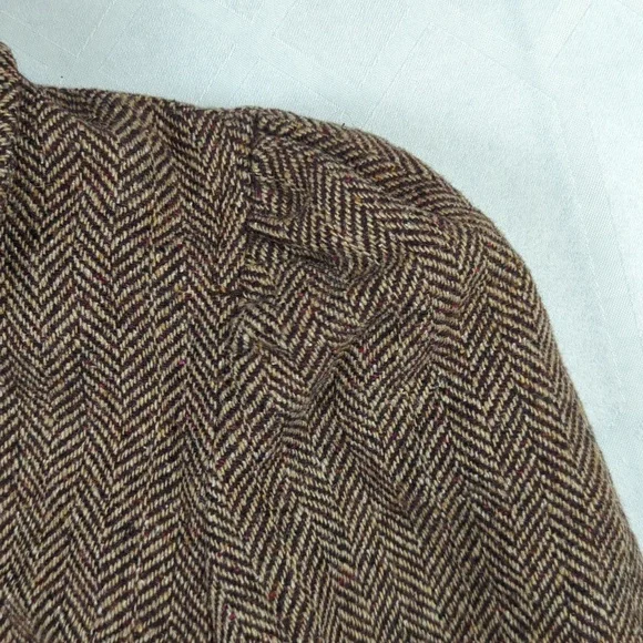 SOLD! Wool Blend Herringbone Bolero Old Fashioned Zara - Picture 9 of 12